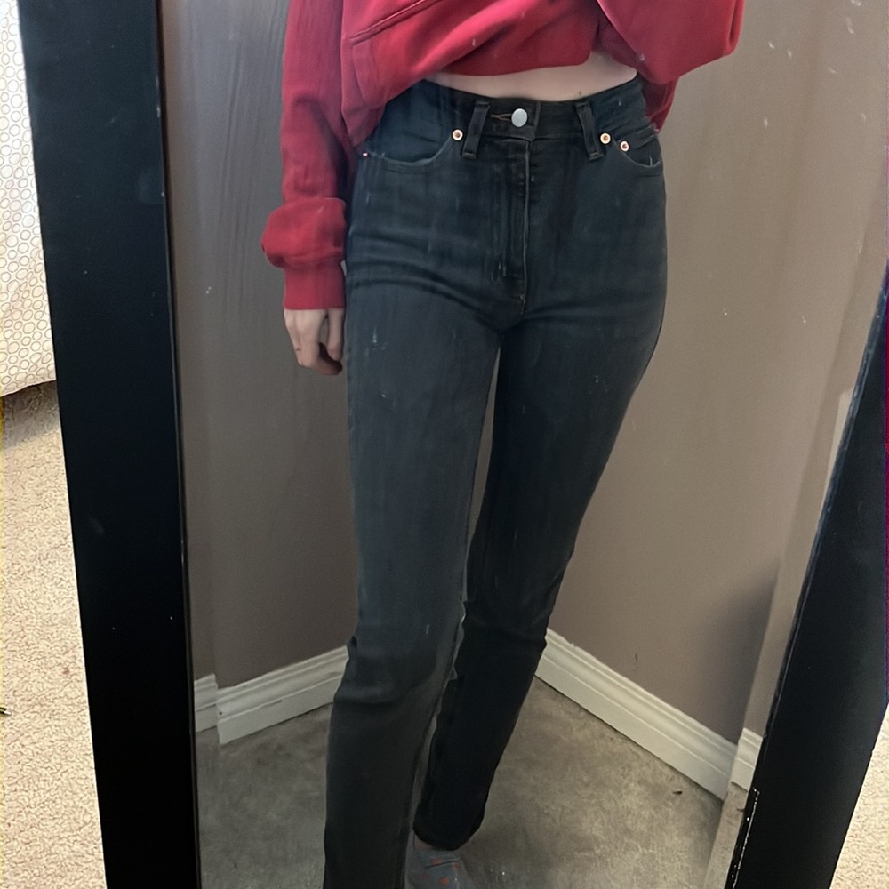 BDG/ urban outfitters black girlfriend high rise jeans